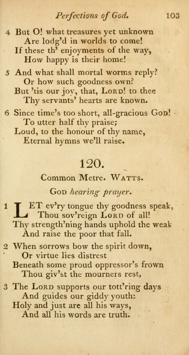 A Selection of Sacred Poetry: consisting of psalms and hymns from Watts, Doddridge, Merrick, Scott, Cowper, Barbauld, Steele, and others (2nd ed.) page 103