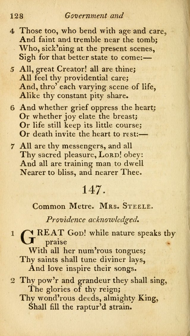 A Selection of Sacred Poetry: consisting of psalms and hymns from Watts, Doddridge, Merrick, Scott, Cowper, Barbauld, Steele, and others (2nd ed.) page 128