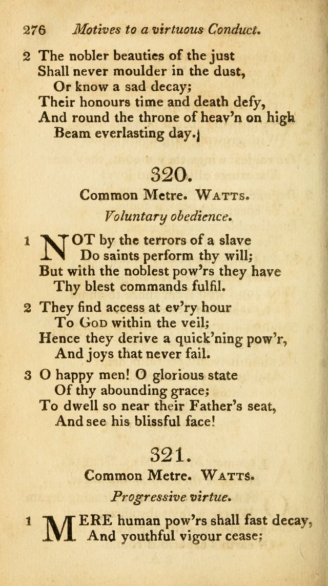 A Selection of Sacred Poetry: consisting of psalms and hymns from Watts, Doddridge, Merrick, Scott, Cowper, Barbauld, Steele, and others (2nd ed.) page 276