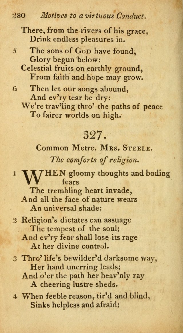 A Selection of Sacred Poetry: consisting of psalms and hymns from Watts, Doddridge, Merrick, Scott, Cowper, Barbauld, Steele, and others (2nd ed.) page 280