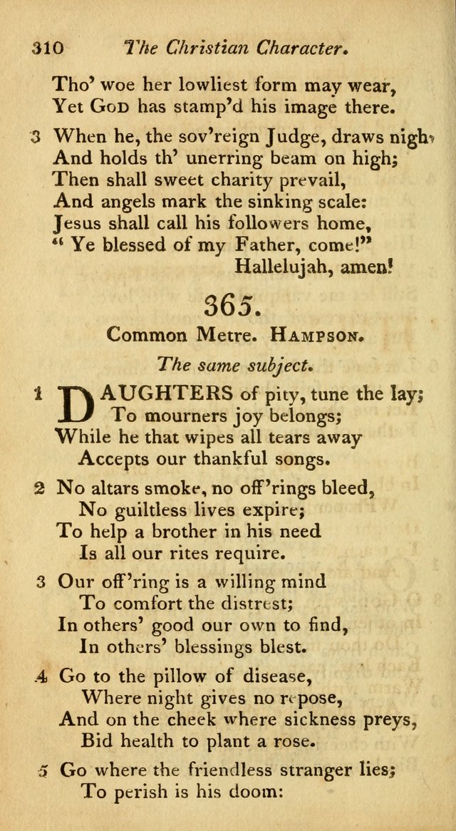 A Selection of Sacred Poetry: consisting of psalms and hymns from Watts, Doddridge, Merrick, Scott, Cowper, Barbauld, Steele, and others (2nd ed.) page 310