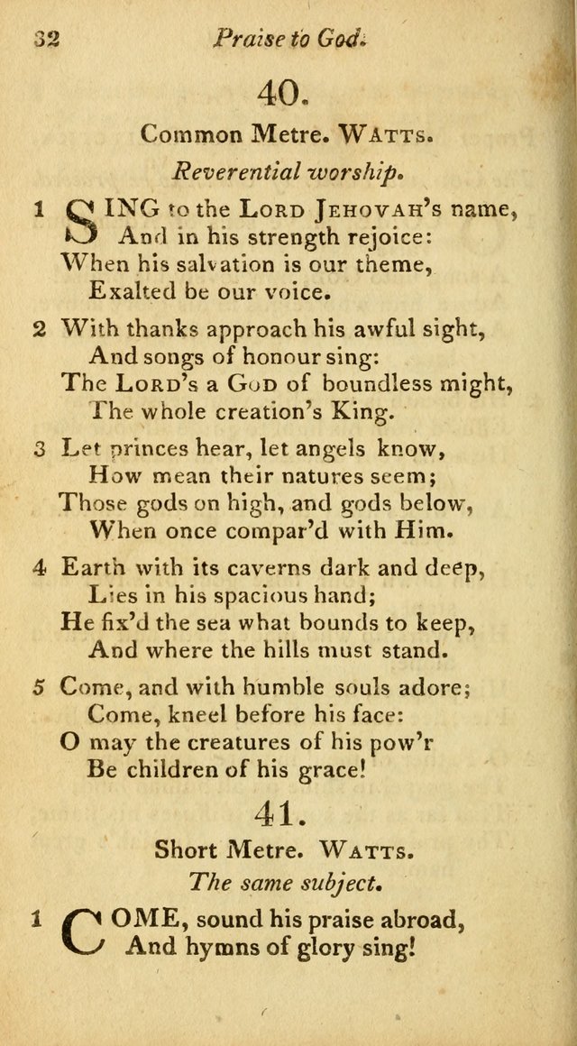 A Selection of Sacred Poetry: consisting of psalms and hymns from Watts, Doddridge, Merrick, Scott, Cowper, Barbauld, Steele, and others (2nd ed.) page 32