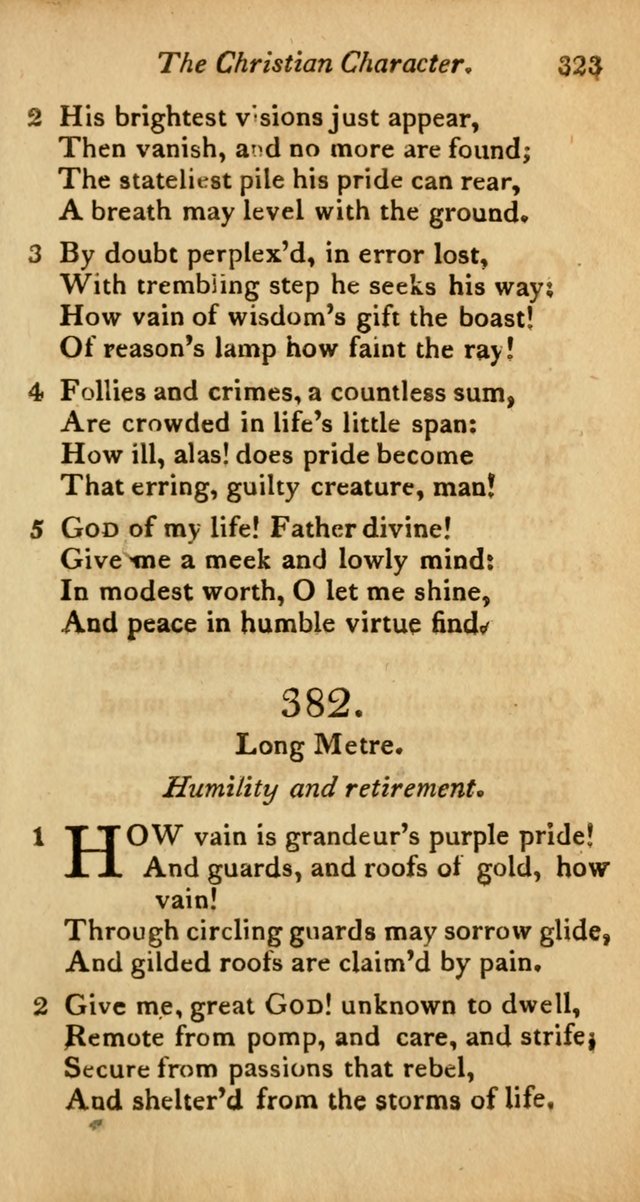 A Selection of Sacred Poetry: consisting of psalms and hymns from Watts, Doddridge, Merrick, Scott, Cowper, Barbauld, Steele, and others (2nd ed.) page 323