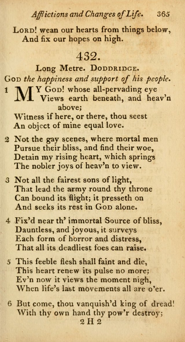 A Selection of Sacred Poetry: consisting of psalms and hymns from Watts, Doddridge, Merrick, Scott, Cowper, Barbauld, Steele, and others (2nd ed.) page 365