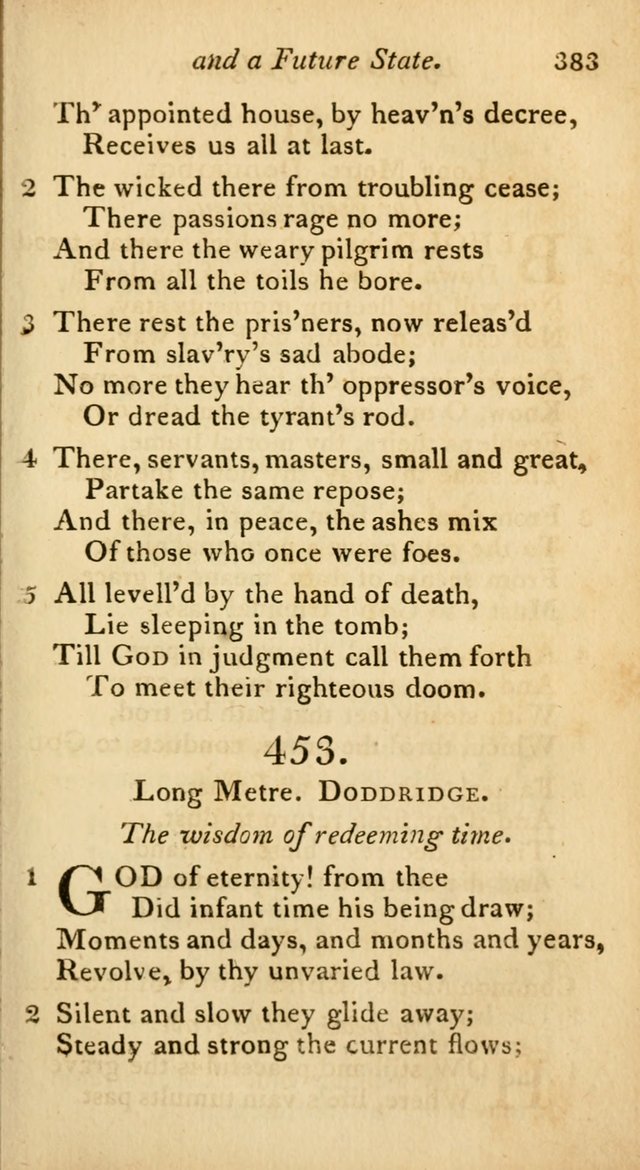 A Selection of Sacred Poetry: consisting of psalms and hymns from Watts, Doddridge, Merrick, Scott, Cowper, Barbauld, Steele, and others (2nd ed.) page 383