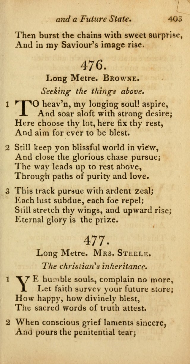 A Selection of Sacred Poetry: consisting of psalms and hymns from Watts, Doddridge, Merrick, Scott, Cowper, Barbauld, Steele, and others (2nd ed.) page 403