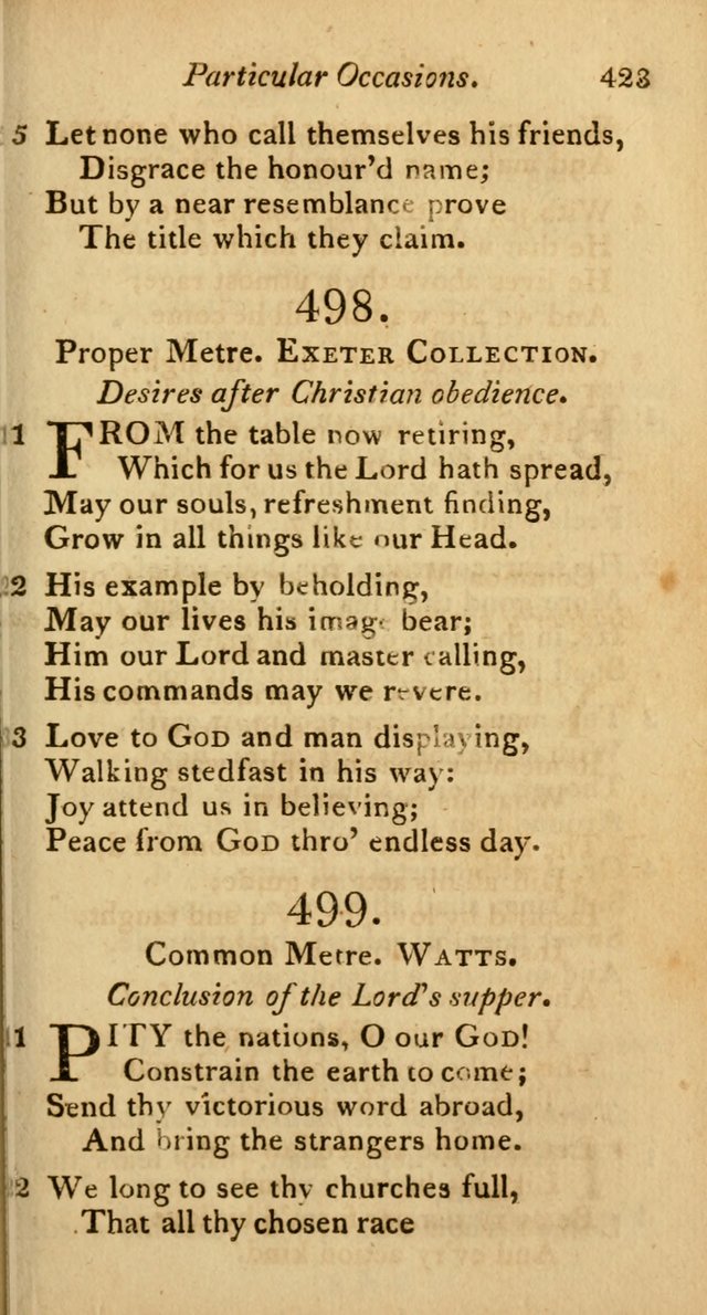 A Selection of Sacred Poetry: consisting of psalms and hymns from Watts, Doddridge, Merrick, Scott, Cowper, Barbauld, Steele, and others (2nd ed.) page 425