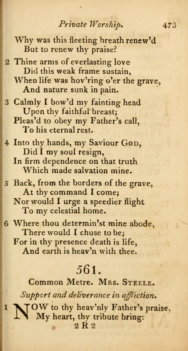 A Selection of Sacred Poetry: consisting of psalms and hymns from Watts, Doddridge, Merrick, Scott, Cowper, Barbauld, Steele, and others (2nd ed.) page 475