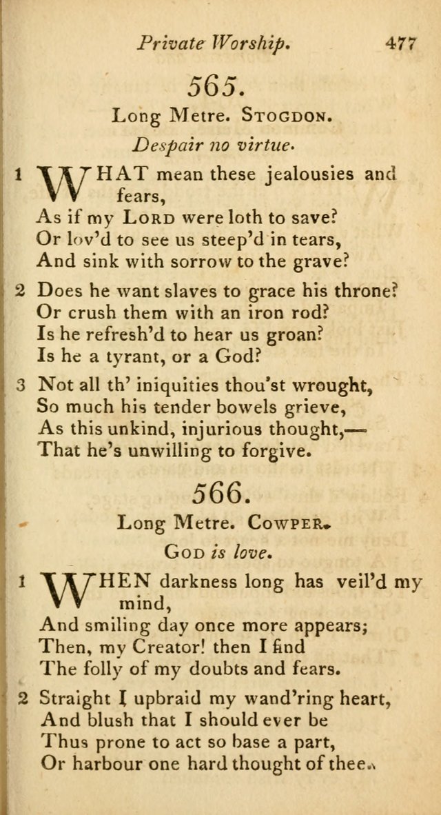 A Selection of Sacred Poetry: consisting of psalms and hymns from Watts, Doddridge, Merrick, Scott, Cowper, Barbauld, Steele, and others (2nd ed.) page 479