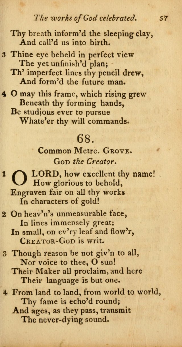 A Selection of Sacred Poetry: consisting of psalms and hymns from Watts, Doddridge, Merrick, Scott, Cowper, Barbauld, Steele, and others (2nd ed.) page 57