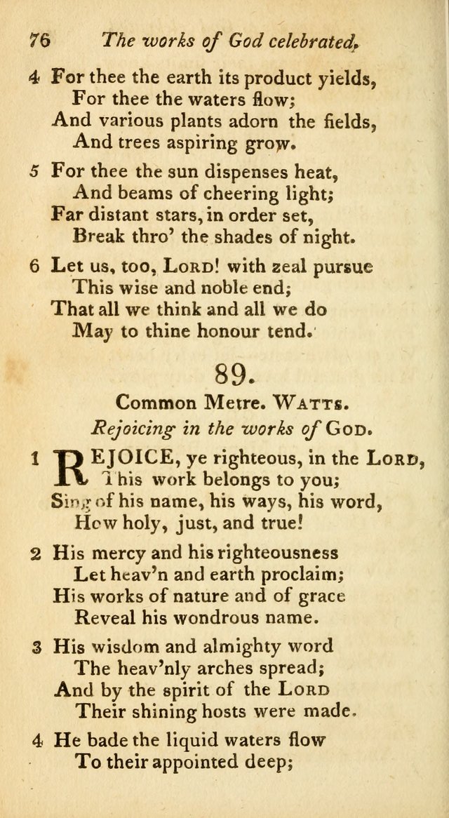 A Selection of Sacred Poetry: consisting of psalms and hymns from Watts, Doddridge, Merrick, Scott, Cowper, Barbauld, Steele, and others (2nd ed.) page 76