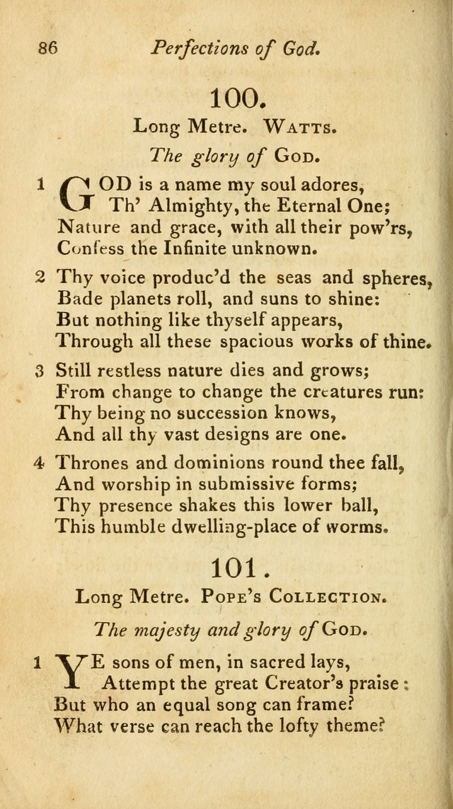 A Selection of Sacred Poetry: consisting of psalms and hymns from Watts, Doddridge, Merrick, Scott, Cowper, Barbauld, Steele, and others (2nd ed.) page 86