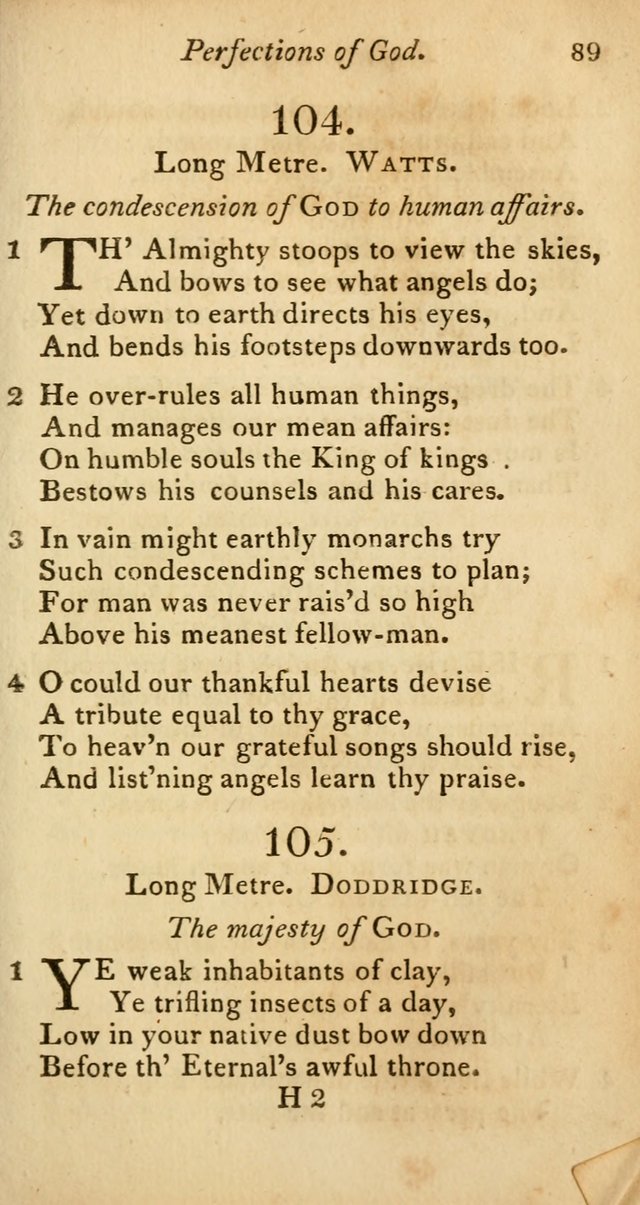 A Selection of Sacred Poetry: consisting of psalms and hymns from Watts, Doddridge, Merrick, Scott, Cowper, Barbauld, Steele, and others (2nd ed.) page 89