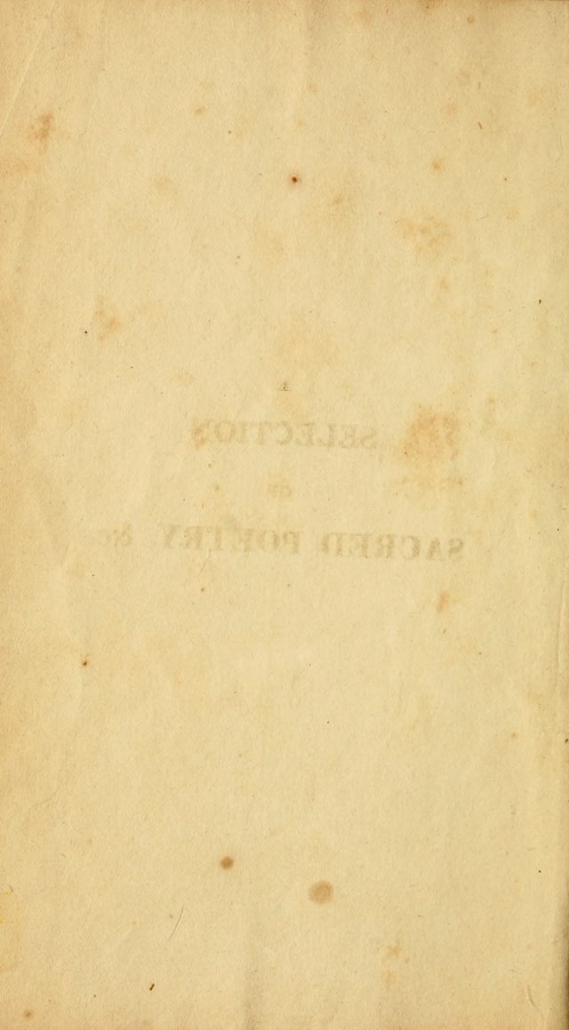 A Selection of Sacred Poetry: consisting of psalms and hymns from Watts, Doddridge, Merrick, Scott, Cowper, Barbauld, Steele, and others (2nd ed.) page vi