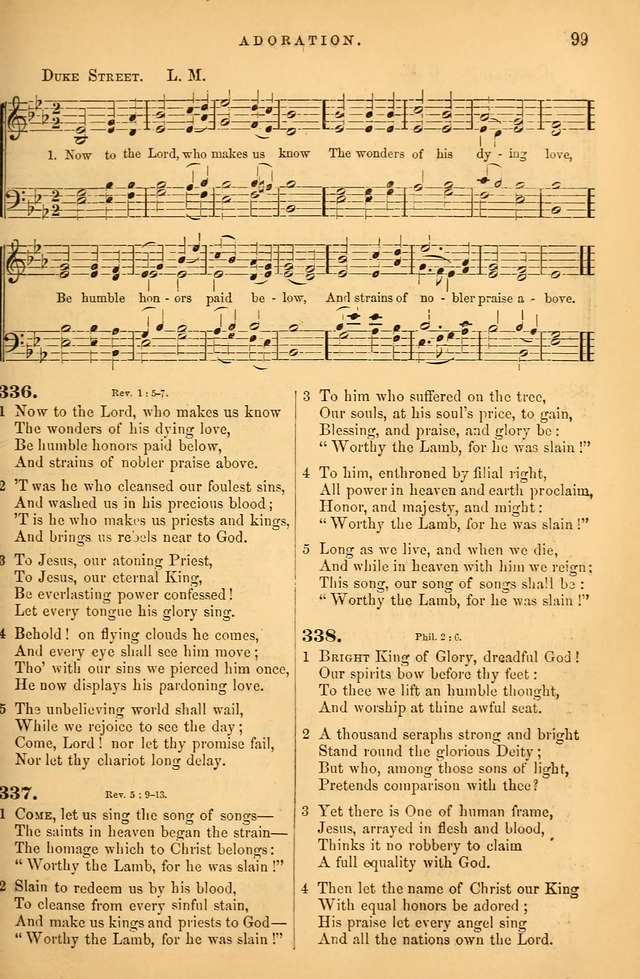 Songs for the Sanctuary; or Psalms and Hymns for Christian Worship (Baptist Ed.) page 100