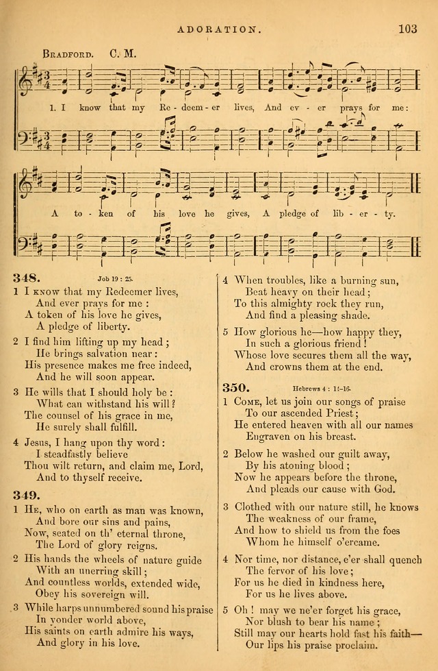 Songs for the Sanctuary; or Psalms and Hymns for Christian Worship (Baptist Ed.) page 104