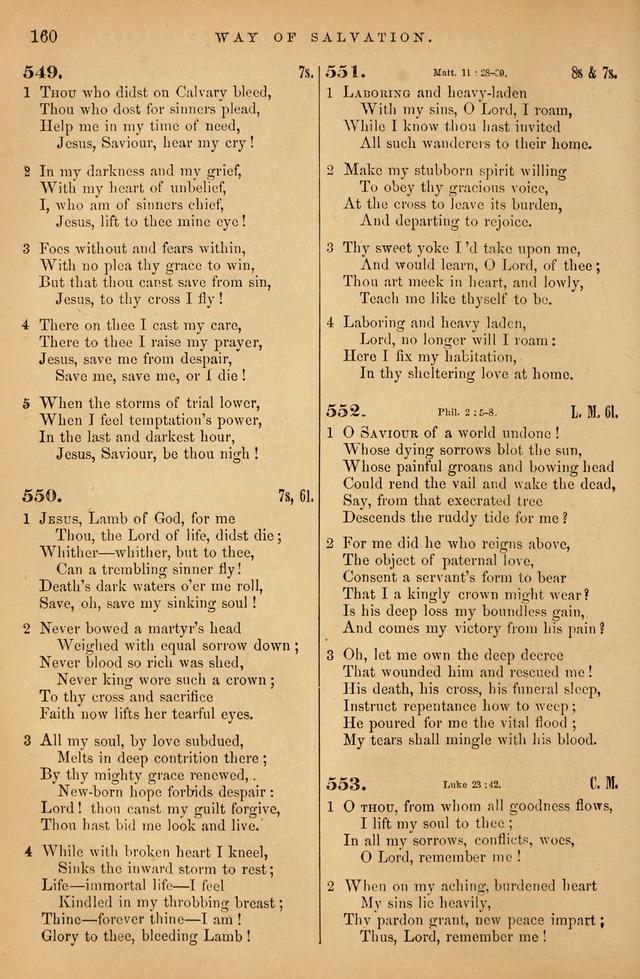 Songs for the Sanctuary; or Psalms and Hymns for Christian Worship (Baptist Ed.) page 161