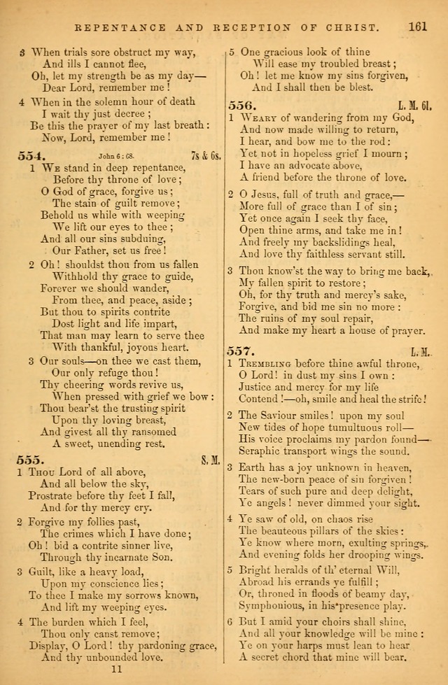 Songs for the Sanctuary; or Psalms and Hymns for Christian Worship (Baptist Ed.) page 162