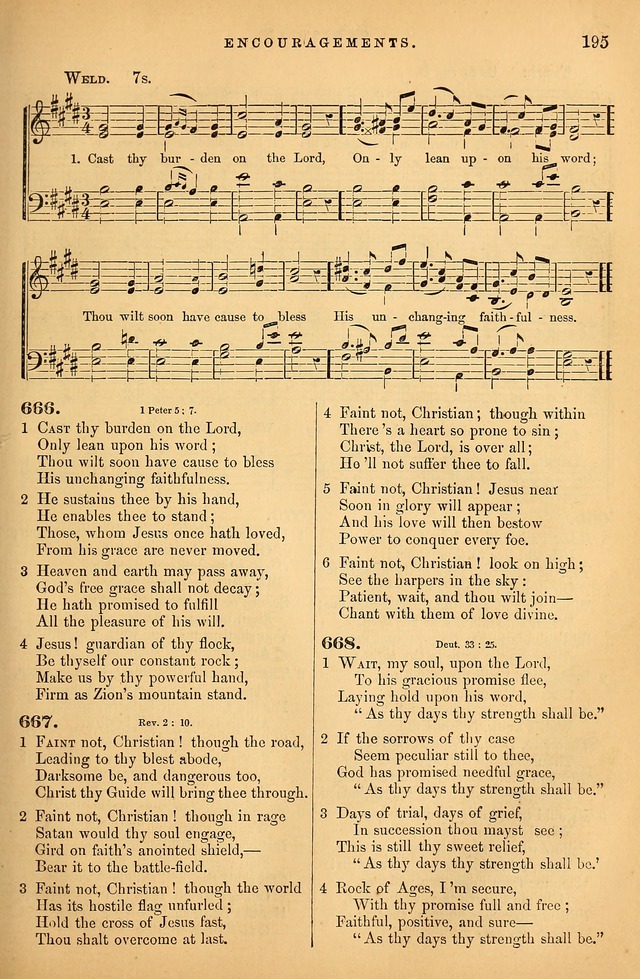 Songs for the Sanctuary; or Psalms and Hymns for Christian Worship (Baptist Ed.) page 196