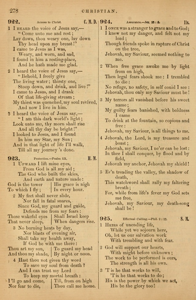 Songs for the Sanctuary; or Psalms and Hymns for Christian Worship (Baptist Ed.) page 279