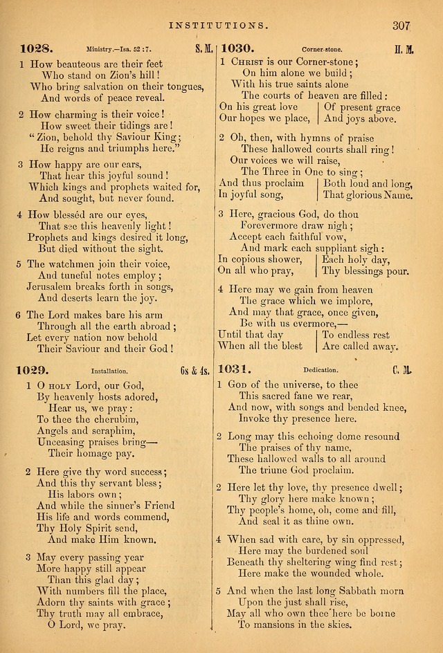 Songs for the Sanctuary; or Psalms and Hymns for Christian Worship (Baptist Ed.) page 308