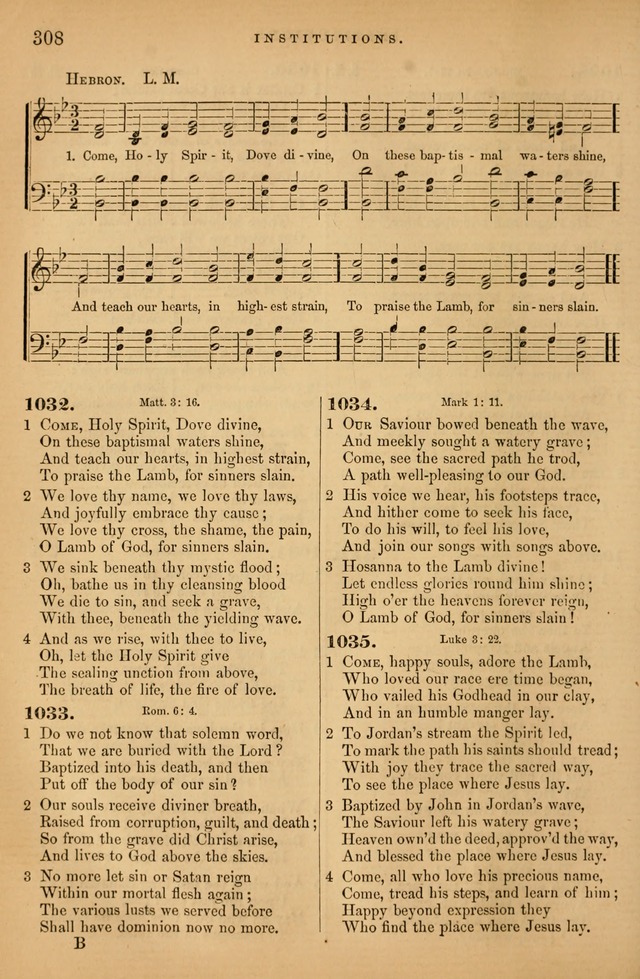 Songs for the Sanctuary; or Psalms and Hymns for Christian Worship (Baptist Ed.) page 309