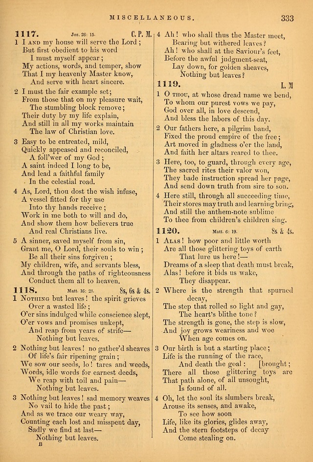 Songs for the Sanctuary; or Psalms and Hymns for Christian Worship (Baptist Ed.) page 334