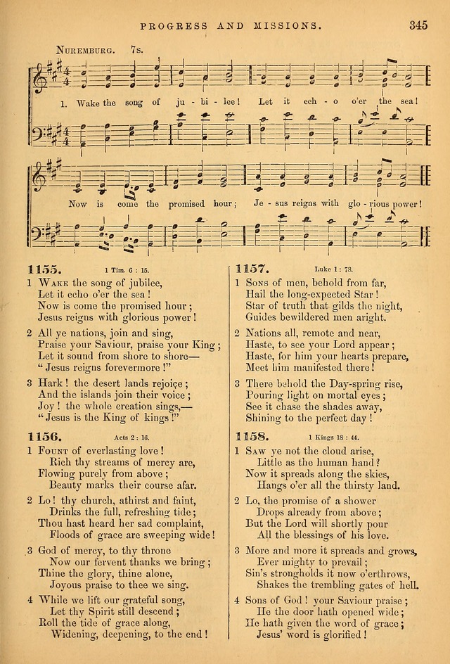 Songs for the Sanctuary; or Psalms and Hymns for Christian Worship (Baptist Ed.) page 346