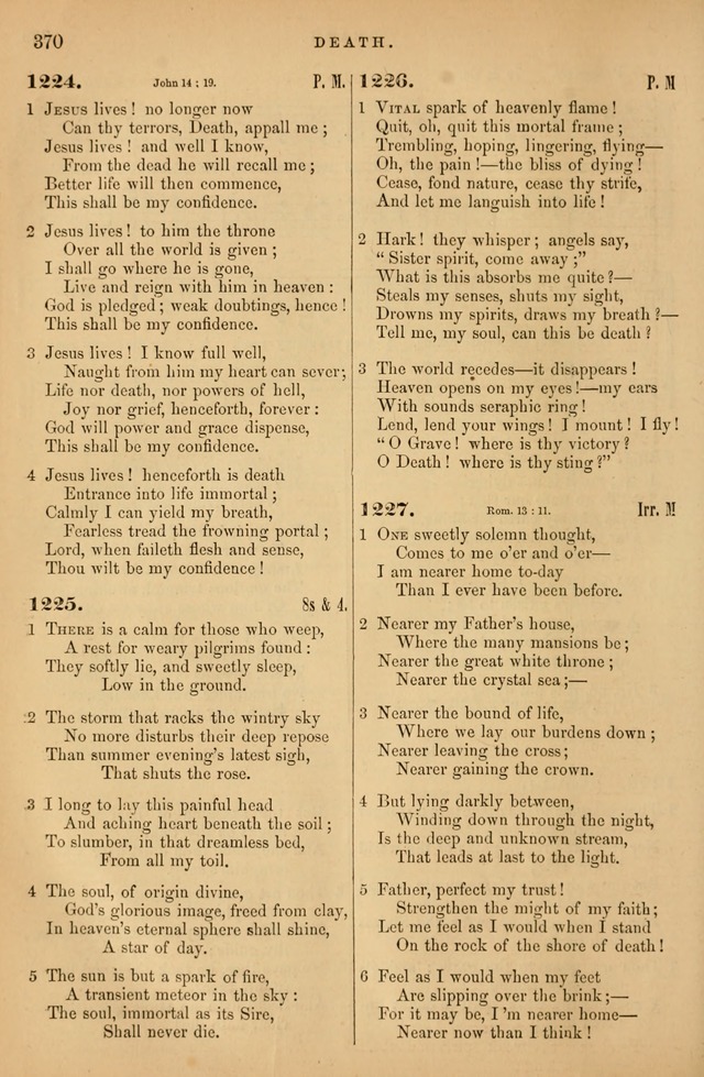 Songs for the Sanctuary; or Psalms and Hymns for Christian Worship (Baptist Ed.) page 371