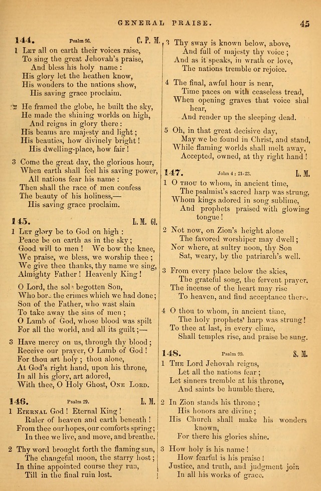 Songs for the Sanctuary; or Psalms and Hymns for Christian Worship (Baptist Ed.) page 46