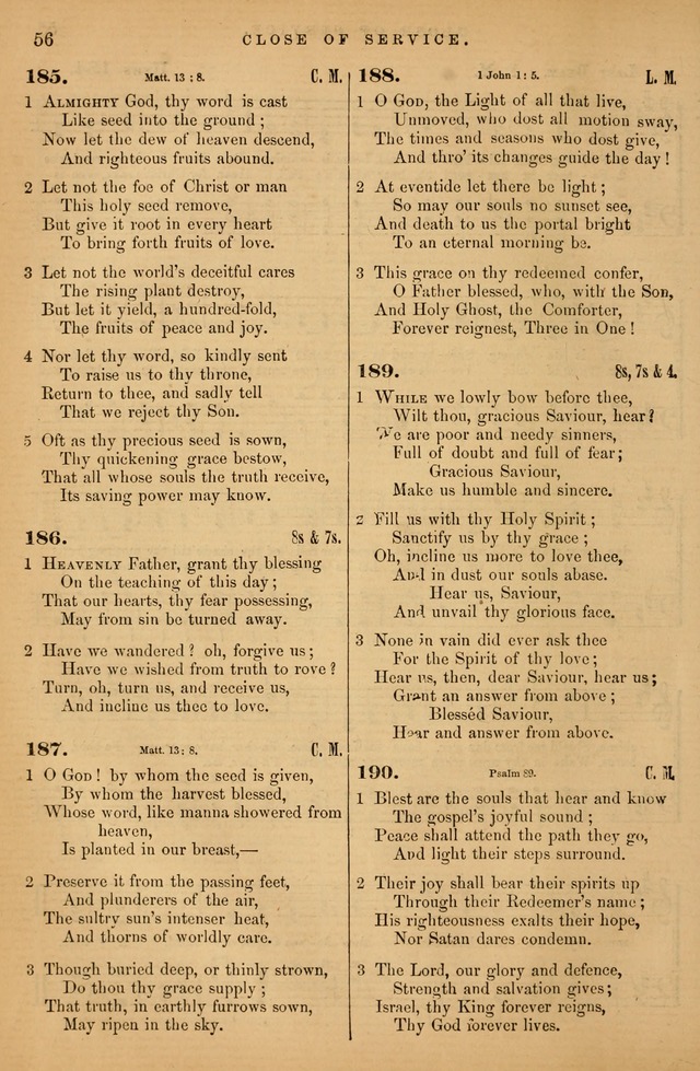 Songs for the Sanctuary; or Psalms and Hymns for Christian Worship (Baptist Ed.) page 57