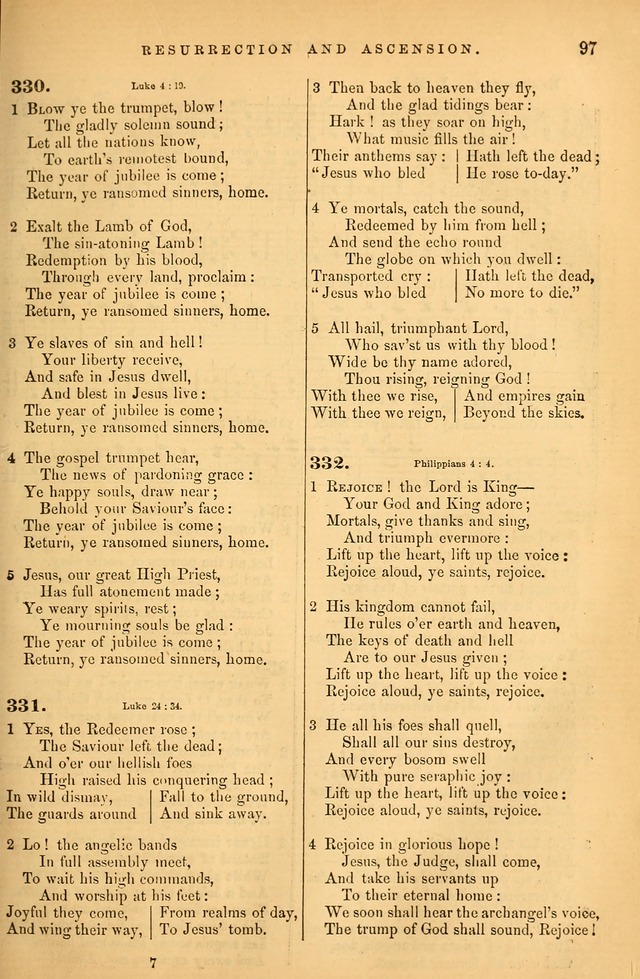 Songs for the Sanctuary; or Psalms and Hymns for Christian Worship (Baptist Ed.) page 98