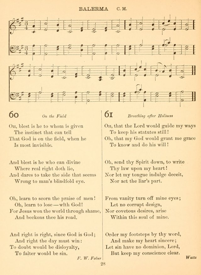 Sacred Songs For Public Worship: a hymn and tune book page 28