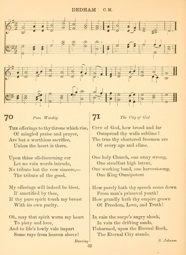 Sacred Songs For Public Worship: a hymn and tune book page 32