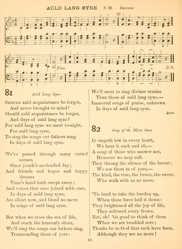 Sacred Songs For Public Worship: a hymn and tune book page 36