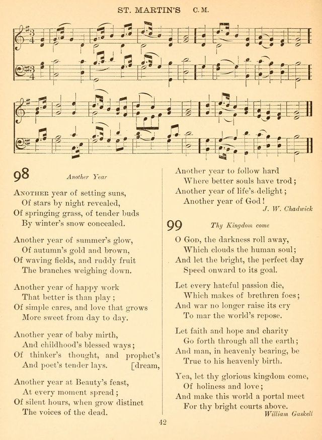 Sacred Songs For Public Worship: a hymn and tune book page 42