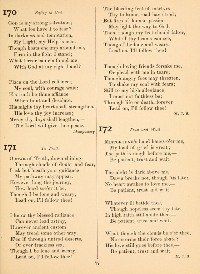 Sacred Songs For Public Worship: a hymn and tune book page 77