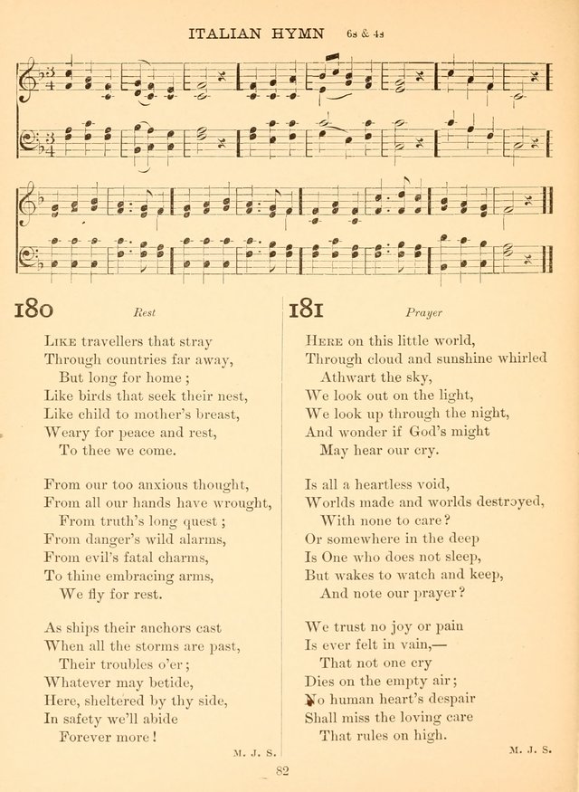 Sacred Songs For Public Worship: a hymn and tune book page 82