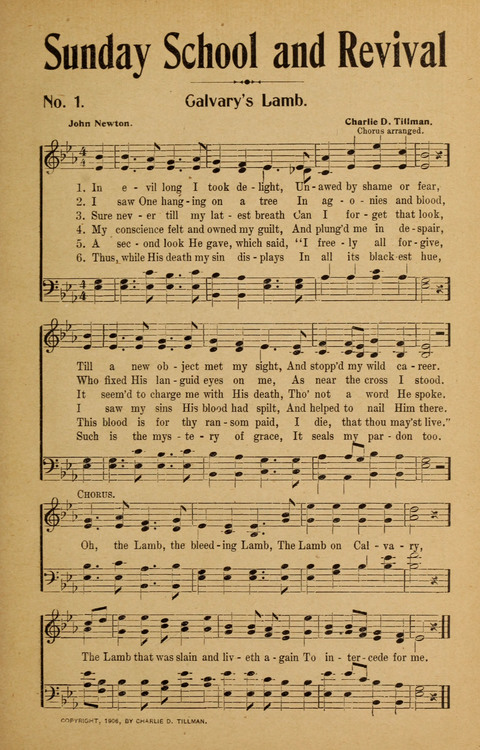 Sunday School and Revival: with Y.M.C.A. supplement page 1