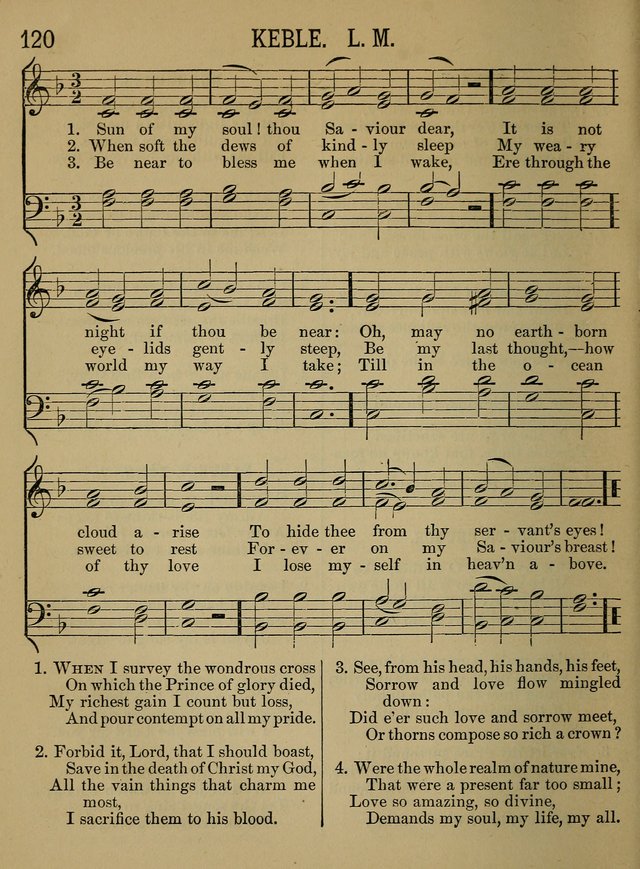 Sunday-School Songs: a new collection of hymns and tunes specially prepared for the use of Sunday-schools and for social and family worship. (3rd. ed.) page 120