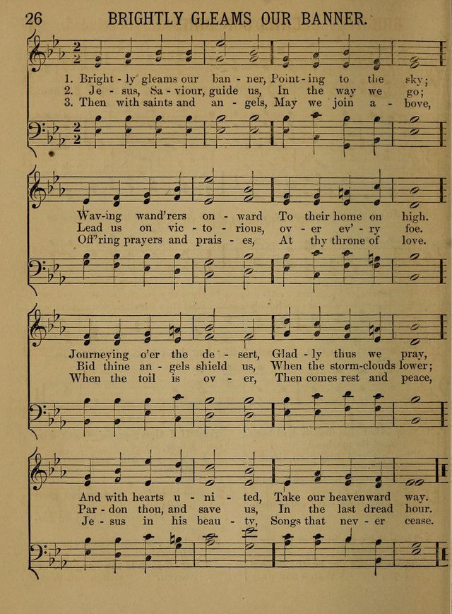 Sunday-School Songs: a new collection of hymns and tunes specially prepared for the use of Sunday-schools and for social and family worship. (3rd. ed.) page 26