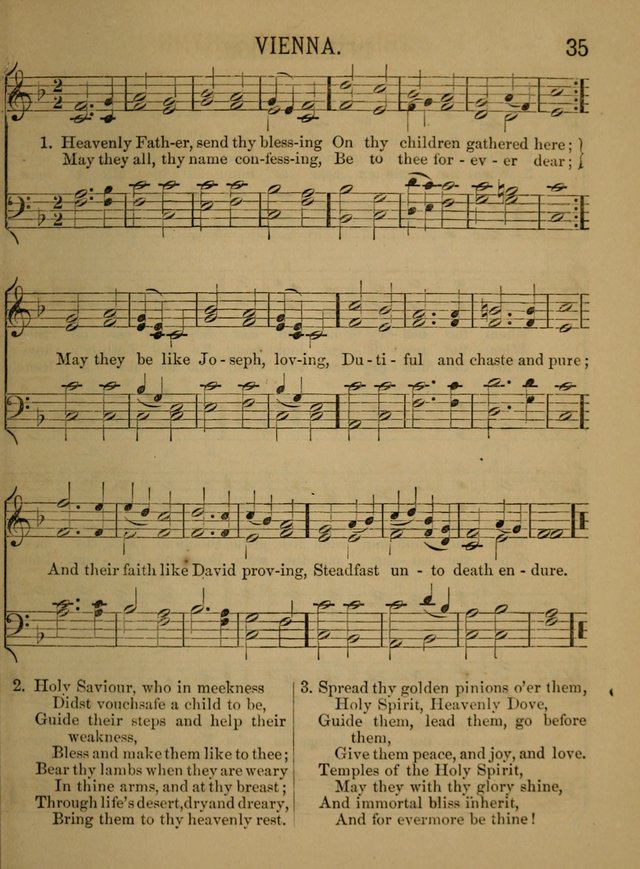 Sunday-School Songs: a new collection of hymns and tunes specially prepared for the use of Sunday-schools and for social and family worship. (3rd. ed.) page 35