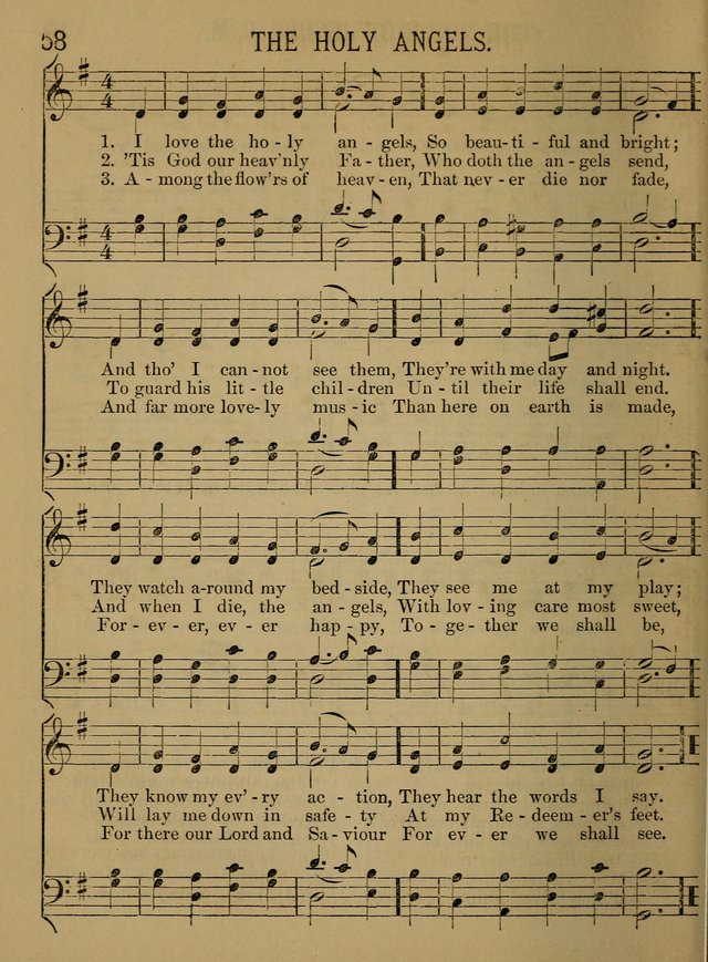 Sunday-School Songs: a new collection of hymns and tunes specially prepared for the use of Sunday-schools and for social and family worship. (3rd. ed.) page 58