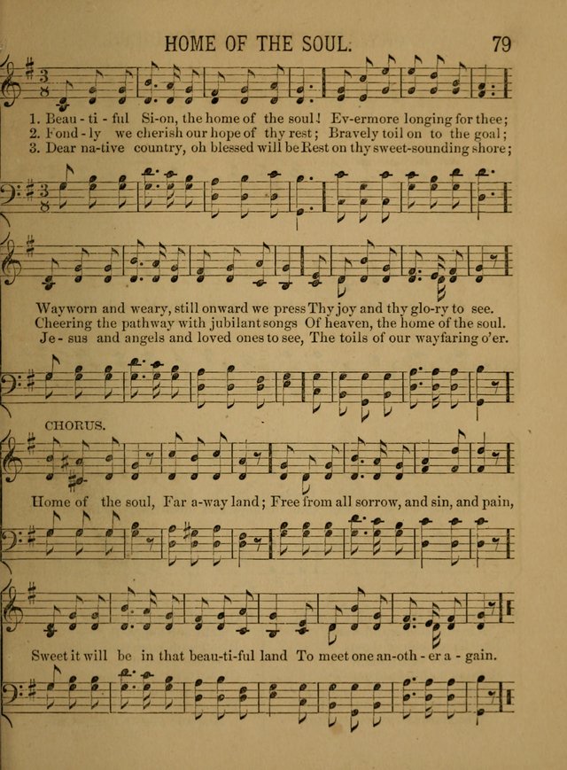 Sunday-School Songs: a new collection of hymns and tunes specially prepared for the use of Sunday-schools and for social and family worship. (3rd. ed.) page 79