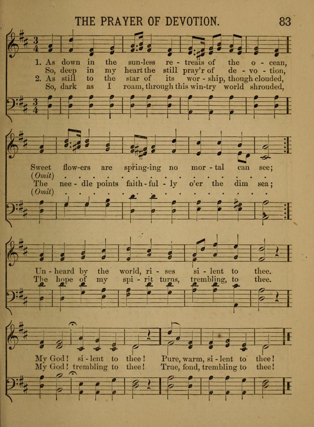 Sunday-School Songs: a new collection of hymns and tunes specially prepared for the use of Sunday-schools and for social and family worship. (3rd. ed.) page 83