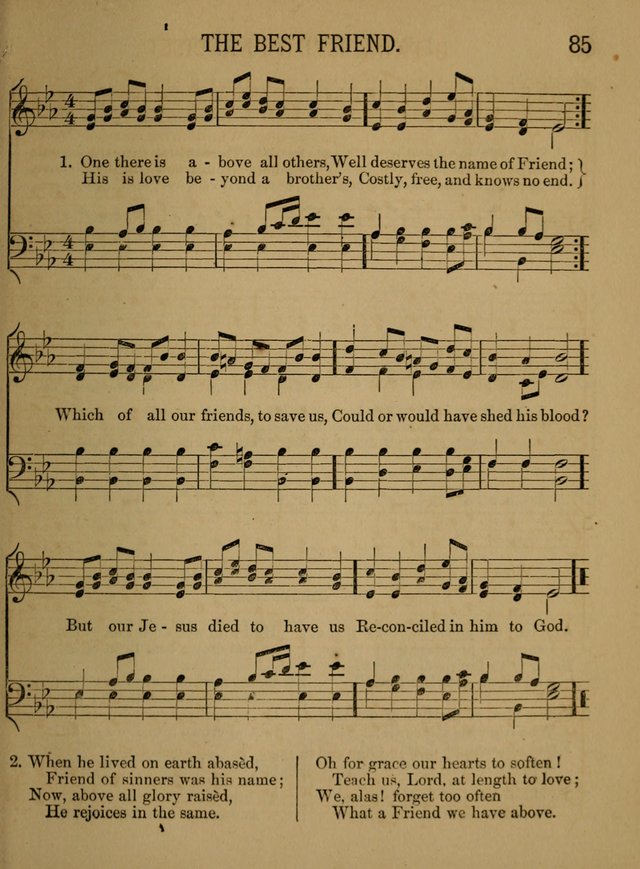 Sunday-School Songs: a new collection of hymns and tunes specially prepared for the use of Sunday-schools and for social and family worship. (3rd. ed.) page 85