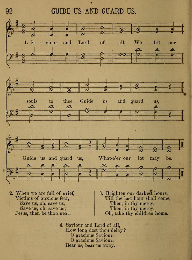 Sunday-School Songs: a new collection of hymns and tunes specially prepared for the use of Sunday-schools and for social and family worship. (3rd. ed.) page 92