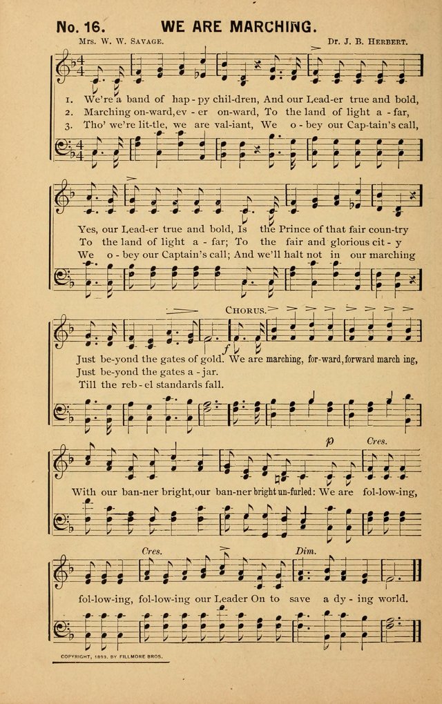 Sunshine: songs for Sunday schools page 16