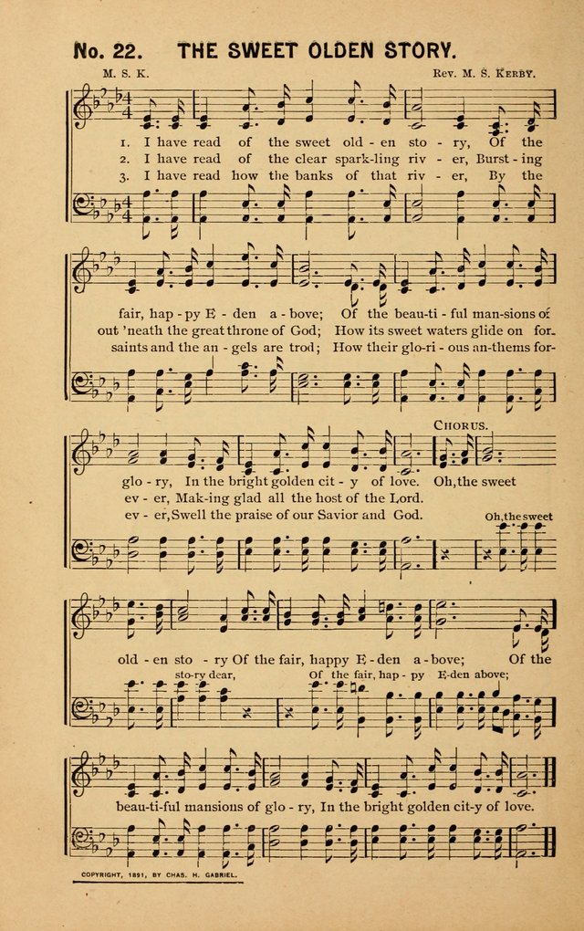 Sunshine: songs for Sunday schools page 22