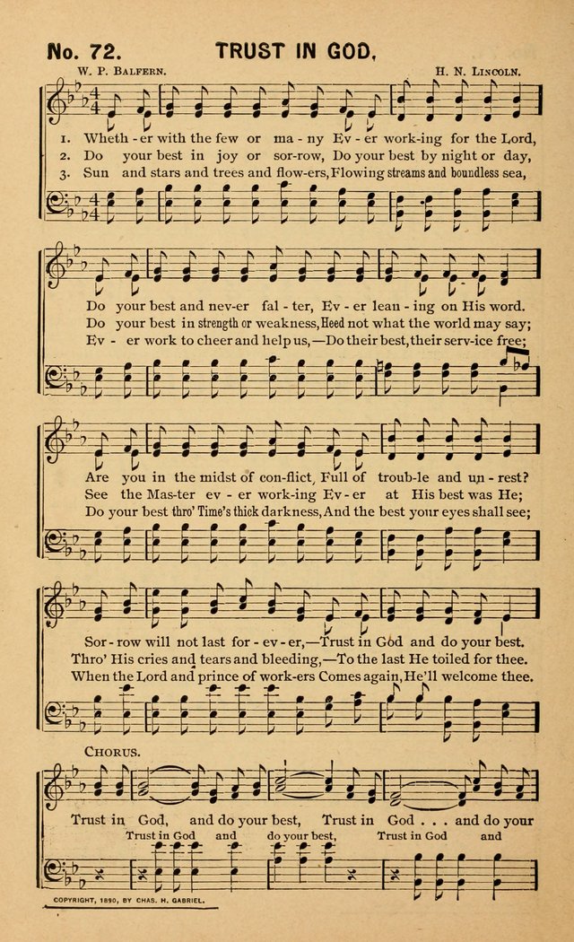 Sunshine: songs for Sunday schools page 72